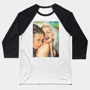 Marilyn Monroe and Laurence Olivier Baseball T-Shirt